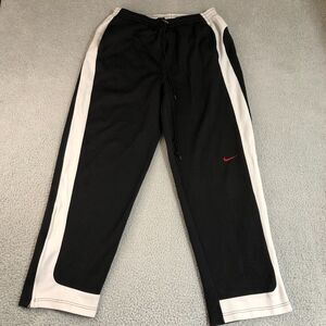 Nike Pants Men Extra Large Black‎ Basketball Joggers Striped Sweatpants Straight